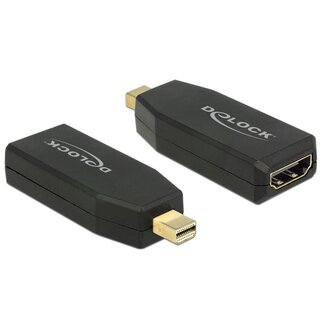 DeLOCK DeLOCK Premium Mini DisplayPort zu HDMI Adapter - DP 1.2 / HDMI 1.4 (4K 30Hz) / Schwarz