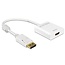 DeLOCK Premium DisplayPort-zu-HDMI aktiver Adapter - DP 1.2 / HDMI 1.4 (4K 30Hz) - Weiß - 0,20 m