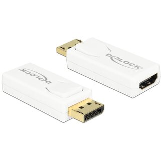 DeLOCK DeLOCK Premium DisplayPort zu HDMI aktiver Adapter - DP 1.2 / HDMI 1.4 (4K 30Hz) / Weiß