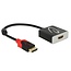 DeLOCK Premium DisplayPort-zu-HDMI Adapter - DP 1.2 / HDMI 2.0 (4K 60Hz) / Schwarz - 0,20 m