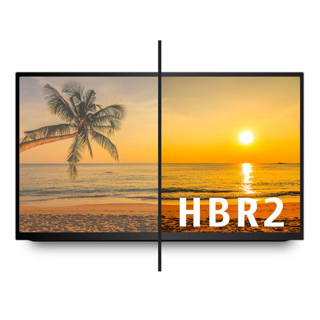 Premium DisplayPort 1.4 zu HDMI 2.0 aktiver Adapter (4K 60 Hz + HDR) / Schwarz - 0,15 m