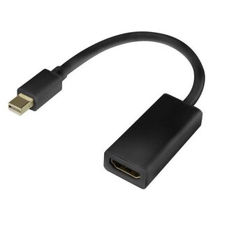 Dolphix Mini DisplayPort 1.1 auf HDMI 1.3 Adapter (Full HD 1080p) / Schwarz - 0,20 m