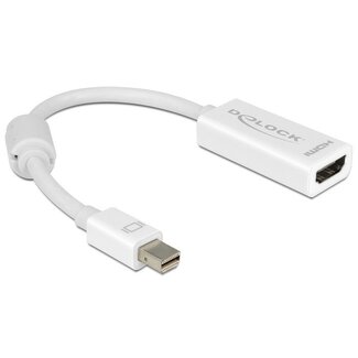 DeLOCK DeLOCK Premium Mini DisplayPort zu HDMI Adapter - DP 1.1 / HDMI 1.3 (Full HD 1080p) / Weiß - 0,15 m