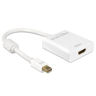 DeLOCK DeLOCK Premium Mini DisplayPort zu HDMI aktiver Adapter - DP 1.2 / HDMI 1.4 (4K 30Hz) / Weiß - 0,20 m