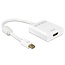 DeLOCK Premium Mini DisplayPort zu HDMI aktiver Adapter - DP 1.2 / HDMI 1.4 (4K 30Hz) / Weiß - 0,20 m