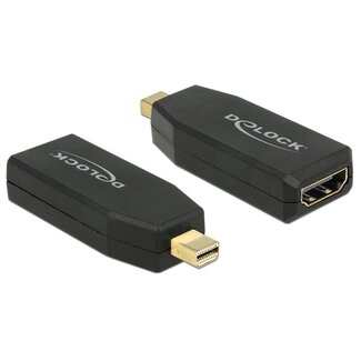 DeLOCK DeLOCK Premium Mini DisplayPort zu HDMI aktiver Adapter - DP 1.2 / HDMI 1.4 (4K 30Hz) / Schwarz