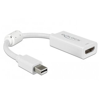 DeLOCK DeLOCK Premium Mini DisplayPort zu HDMI Adapter - DP 1.4 / HDMI 2.0 (4K 60Hz + HDR) / Weiß - 0,15 m
