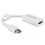 DeLOCK Premium Mini DisplayPort zu HDMI Adapter - DP 1.4 / HDMI 2.0 (4K 60Hz + HDR) / Weiß - 0,15 m