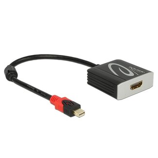 DeLOCK DeLOCK Premium Mini DisplayPort zu HDMI aktiver Adapter - DP 1.2 / HDMI 2.0 (4K 60Hz) - 0,20 m schwarz