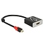 DeLOCK Premium Mini DisplayPort zu HDMI aktiver Adapter - DP 1.2 / HDMI 2.0 (4K 60Hz) - 0,20 m schwarz