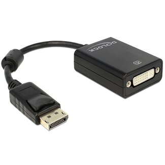 DeLOCK DeLOCK Premium DisplayPort-zu-DVI Adapter - DP 1.1 (1920 x 1200) / Schwarz - 0,15 m