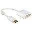 DeLOCK Premium DisplayPort-zu-DVI Adapter - DP1.2 (1920 x 1200) / Weiß - 0,20 m