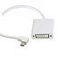 Mini DisplayPort 1.1 auf DVI Adapter - rechtwinklig rechts (1920 x 1200) / weiß - 0,20 m