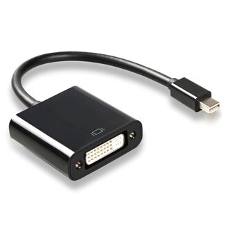 Dolphix Mini DisplayPort 1.1 auf DVI Adapter (1920 x 1200) / Schwarz - 0,15 m
