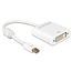 Premium Mini DisplayPort 1.2 auf DVI Adapter (1920 x 1200) / Weiß - 0,20 m