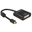 Premium Mini DisplayPort 1.2 zu DVI Adapter (1920 x 1200) / Schwarz - 0,20 m