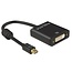 Premium Mini DisplayPort 1.2 auf DVI Aktivadapter (1920 x 1200) / Schwarz - 0,20 m