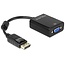 DeLOCK Premium DisplayPort-zu-VGA Adapter - DP1.2 (1920 x 1200) / Schwarz - 0,10 m