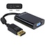 DeLOCK Premium DisplayPort-auf-VGA + Audio Adapter - DP1.1a (1920 x 1200) / Schwarz - 0,10 m