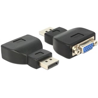 DeLOCK DeLOCK Premium DisplayPort-zu-VGA Adapter - DP1.2 (1920 x 1200) / Schwarz