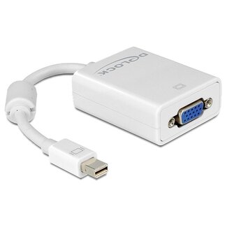 DeLOCK Premium Mini DisplayPort 1.2 auf VGA Adapter Weiß - 0,15 m