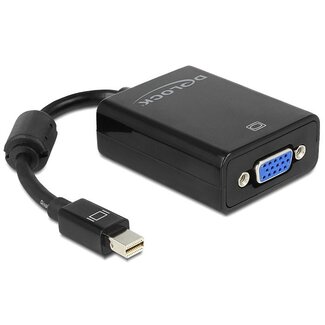 DeLOCK Premium Mini DisplayPort 1.2 auf VGA Adapter / Schwarz - 0,15 m