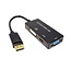 DisplayPort 1.2 auf HDMI, DVI & VGA Adapter, Schwarz - 0,15 m