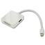 Mini DisplayPort 1.1 auf HDMI, DVI & DisplayPort Adapter Weiß - 0,20 m