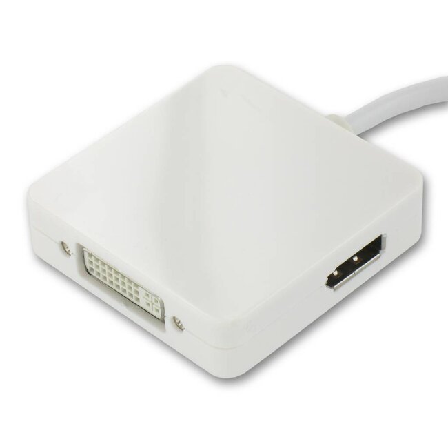 Mini DisplayPort 1.1 auf HDMI, DVI & DisplayPort Adapter Weiß - 0,20 m