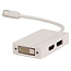 Mini DisplayPort 1.1 auf HDMI, DVI & DisplayPort Adapter Weiß - 0,20 m