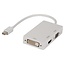 Mini DisplayPort 1.1 auf HDMI, DVI & VGA Adapter Weiß - 0,20 m
