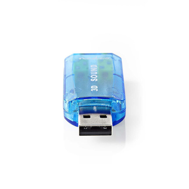Nedis USB-A auf 3,5mm Klinke Headset Audio Adapter Blau