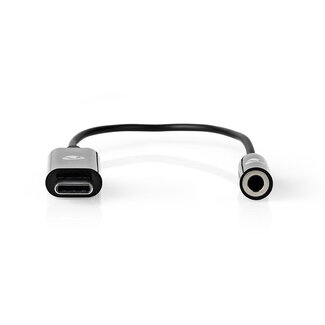 Nedis Nedis USB-C auf 3,5mm Klinke Audio Adapter - aktiv - High-Res Audio / Schwarz - 0,15 m