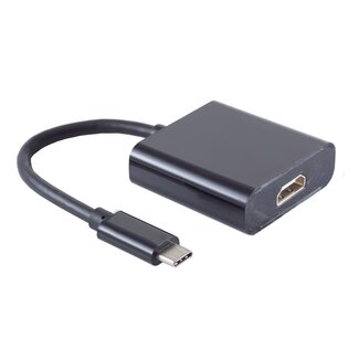 Cablexpert USB-C auf HDMI 4K 30Hz Adapter Schwarz - 0,15 m