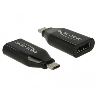 DeLOCK Premium USB-C zu HDMI Adapter mit DP Alt Mode (4K 60 Hz) – Schwarz