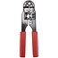 Crimpzange für RJ45-Stecker – Metall / Rot/Schwarz