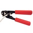 Crimpzange für RJ45-Stecker – Metall / Rot/Schwarz