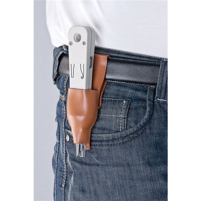 LSA Montagezange mit Gürtelhalter / Grau