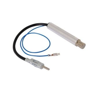 RTA ISO (w) - DIN (m) Autoantenne Adapter mit Phantomspeisung - 0,10 m