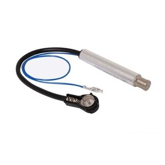 RTA ISO (m) - ISO (w) Autoantenne Adapter mit Phantomspeisung - 0,10 m