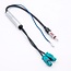 2x Fakra Z (m) - DIN (m) Autoantenne Adapter mit Phantomspeisung - RG174 - 50 Ohm / Schwarz - 0,30 m