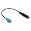 Fakra Z (m) - DIN (m) Auto Antennenadapterkabel RG174 50 Ohm Schwarz 0,15m