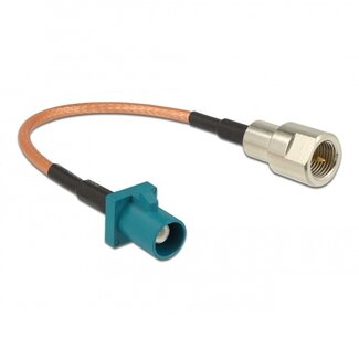 DeLOCK Fakra Z (m) auf FME (m) Adapterkabel RG316 50 Ohm Transparent 0,15 m