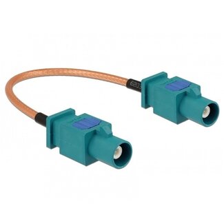 DeLOCK Fakra Z (m) Antennenkabel RG316 50 Ohm Transparent 0,15 m