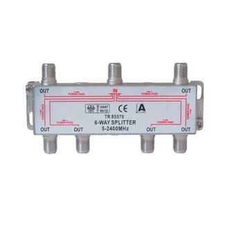 S-Impuls F-Satellitenverteiler mit 6 Ausgängen / 5-2400 MHz