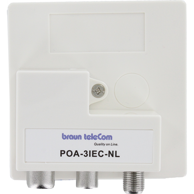 Braun Telecom POA 3 IEC-NL Radio/TV/Datenfilter Push-On