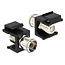 Keystone Modul F (v) - Koax IEC (v) / Schwarz