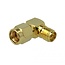 RP-SMA (m) - RP-SMA (w) Winkeladapter - 50 Ohm / 3 GHz