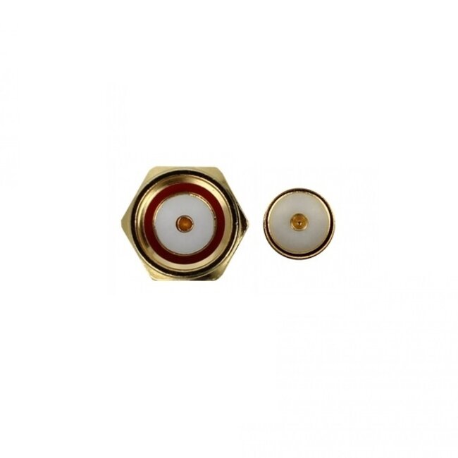 RP-SMA (m) - RP-SMA (w) Winkeladapter - 50 Ohm / 3 GHz