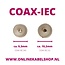 Koax IEC (m) Schraubverbinder - Metall / Winkel